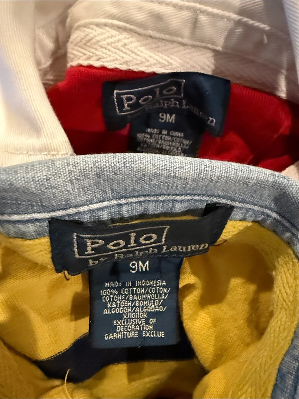 2 Ralph Lauren Kids Rugby Polo Duo - Red & Yellow Stripes
